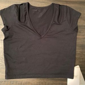 Bombshell Sportswear black crop top